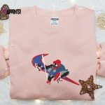 Swoosh x Spider-Man Embroidered Sweatshirt: Marvel & DC Comics Shirt The Best Gift