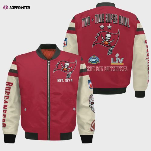 Tampa Bay Buccaneers 2X Champions Design Bomber Jacket SFAT V3