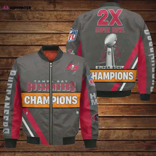 Tampa Bay Buccaneers 2X Super Bowl Champions Design Bomber Jacket