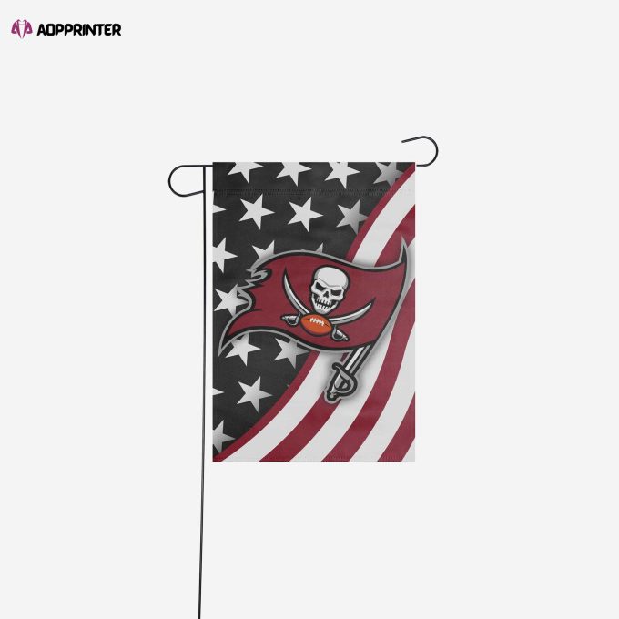 Tampa Bay Buccaneers Americana Garden Flag – House Flag Home Decor Gift – House Flag Home Decor Gift