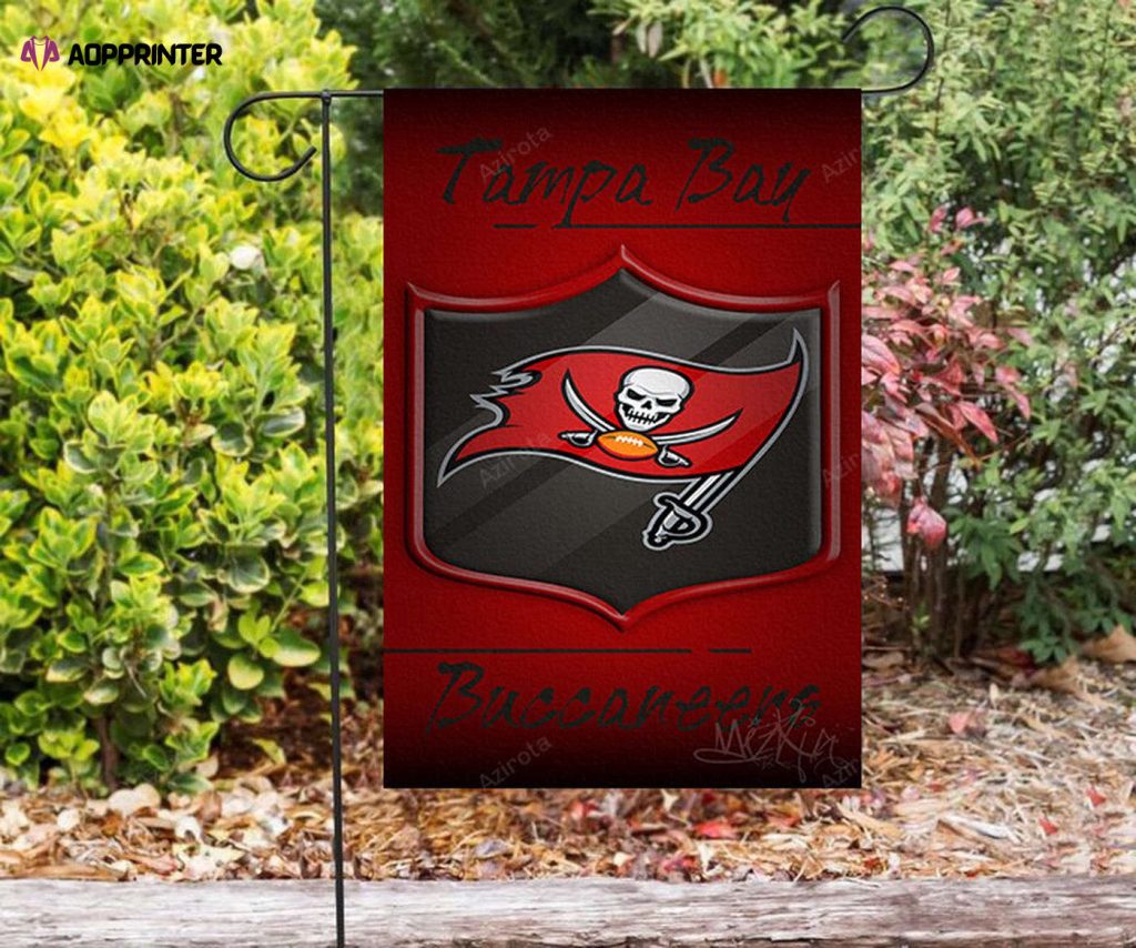 Tampa Bay Buccaneers Emblem v39 Double Sided Printing Garden Flag – House Flag Home Decor Gift – House Flag Home Decor Gift