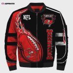 Tampa Bay Buccaneers Logo Bomber Jacket – Black And Red