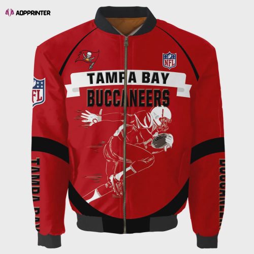 Tennessee Titans Players Running Pattern Bomber Jacket – Blue