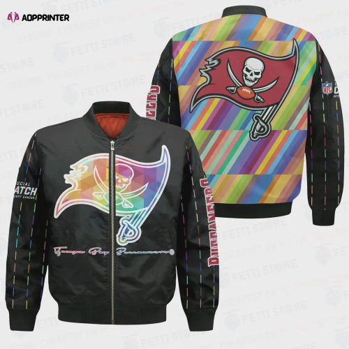 Tampa Bay Buccaneers Bomber Jacket 3D Printed Camouflage Vintage