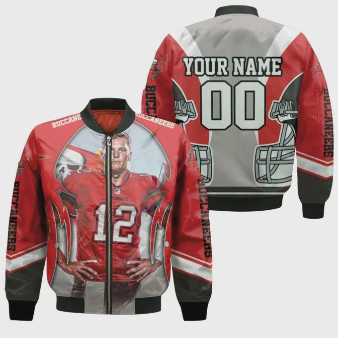 Tampa Bay Buccaneers Super Bowl Champions Tom Brady Customized Pattern Bomber Jacket