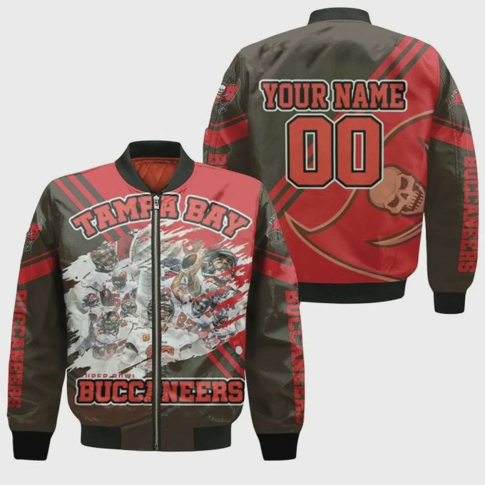 Tampa Bay Buccaneers Team Logo 3D Customized Pattern Bomber Jacket