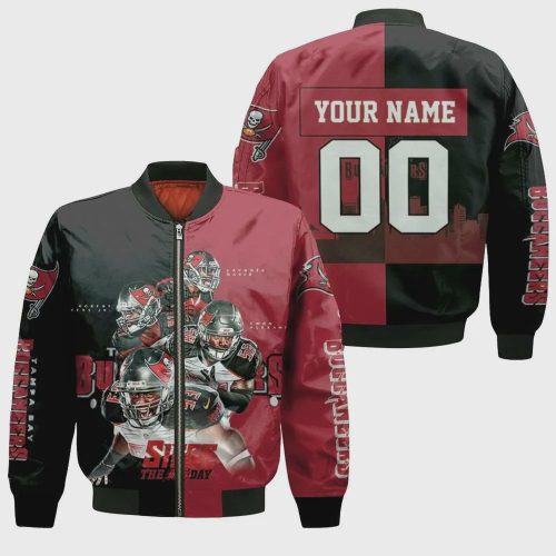 Tampa Bay Buccaneers Team Siege The Day 3D Customized Pattern Bomber Jacket