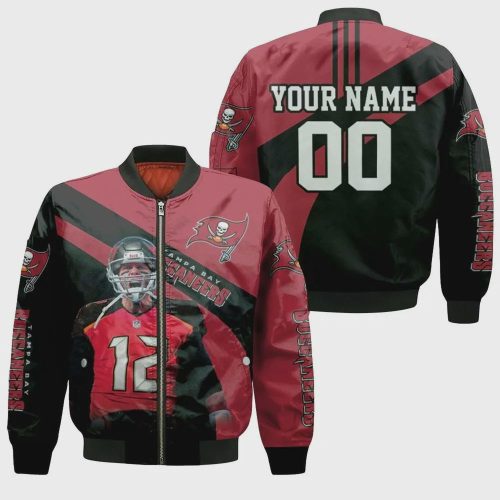 Tampa Bay Buccaneers Tom Brady #12 Customized Pattern Bomber Jacket