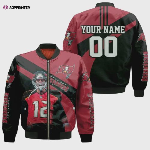 Tampa Bay Buccaneers Tom Brady Posture Legend Customized Pattern Bomber Jacket