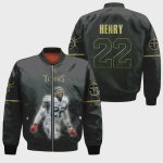 Tennessee Titans Derrick Henry Pattern Bomber Jacket – Black