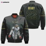 Tennessee Titans Derrick Henry Pattern Bomber Jacket – Black