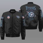 Tennessee Titans Team Logo Bomber Jacket – Black