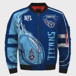 Tennessee Titans Team Logo Bomber Jacket – Blue