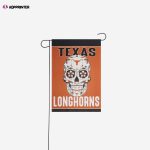 Texas Longhorns Day of the Dead Garden Flag – House Flag Home Decor Gift – House Flag Home Decor Gift