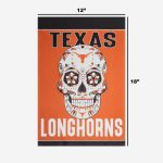 Texas Longhorns Day of the Dead Garden Flag – House Flag Home Decor Gift – House Flag Home Decor Gift