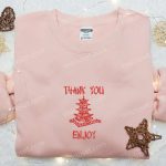 Temple Embroidered Shirt & Custom Sweatshirt: Perfect Gift Ideas for Thank You Enjoy Moments