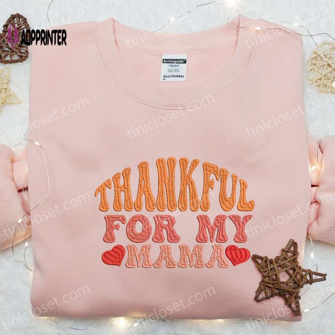 Autumn Embroidered Shirt & Custom Hoodie: Perfect Gift Ideas for Moms