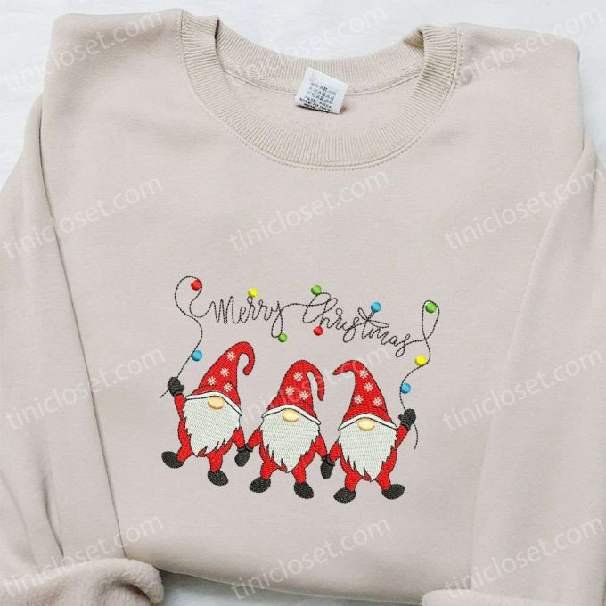 Three Gnomes Merry Christmas Hoodie & T-Shirt: Best Family Gift Ideas