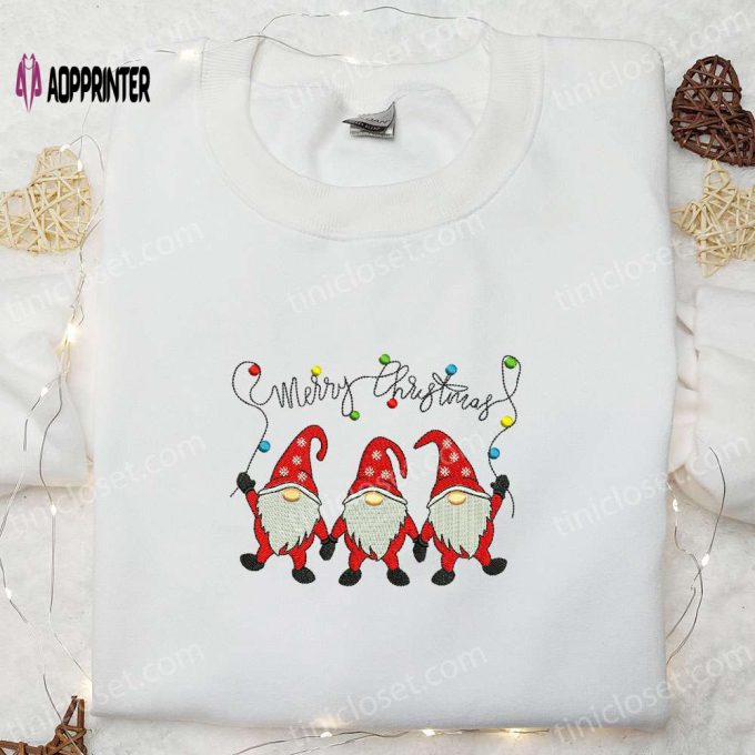 Three Gnomes Merry Christmas Hoodie & T-Shirt: Best Family Gift Ideas