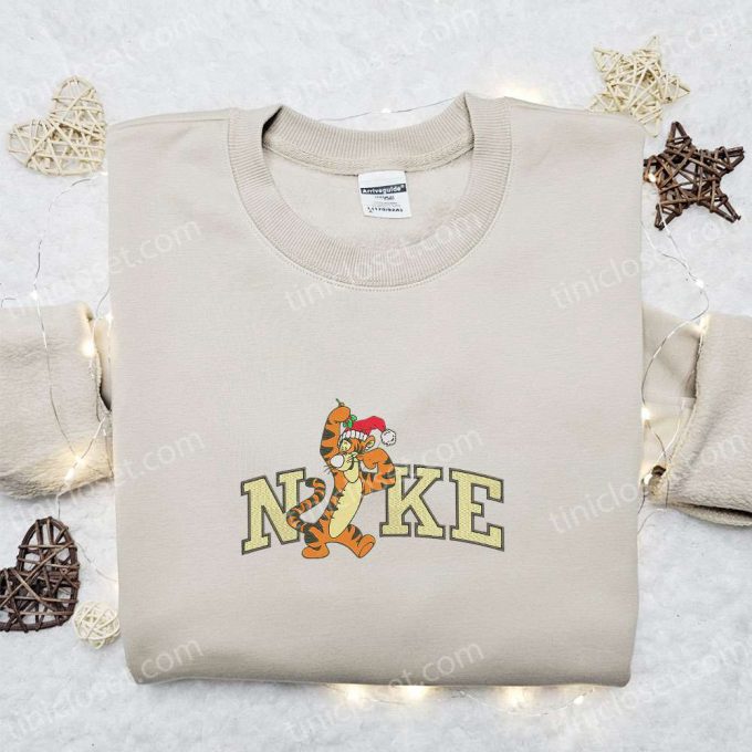 Tigger Xmas x Nike Embroidered Sweatshirt & Walt Disney Characters Shirt – Best Christmas Gift Ideas