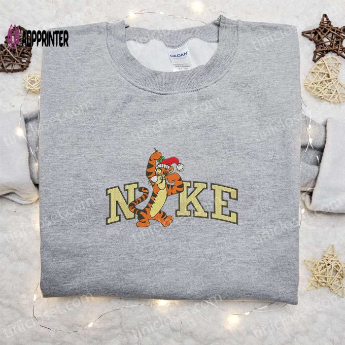 Tigger Xmas x Nike Embroidered Sweatshirt & Walt Disney Characters Shirt – Best Christmas Gift Ideas