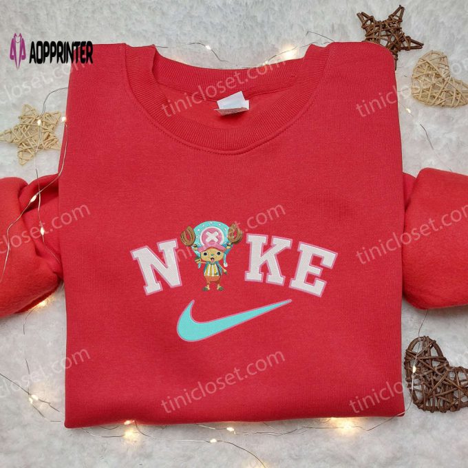 Tony Tony Chopper Nike Embroidered Shirt – One Piece Inspired Stylish Nike Shirt