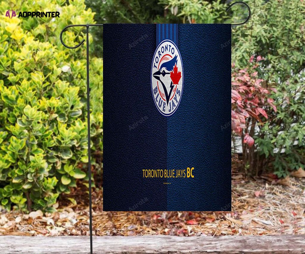 Toronto Blue Jays Russell Bird Blue Leather Double Sided Printing Garden Flag – House Flag Home Decor Gift – House Flag Home Decor Gift