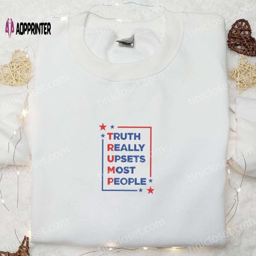 Exclusive: Get Your Free Trump Embroidered Hoodie & Sweatshirt – Hot Political Topics Embroidered T-shirt!