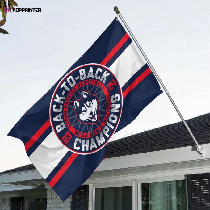 UConn Huskies Men’s Basketball 3D House Flag – TANTN 5799