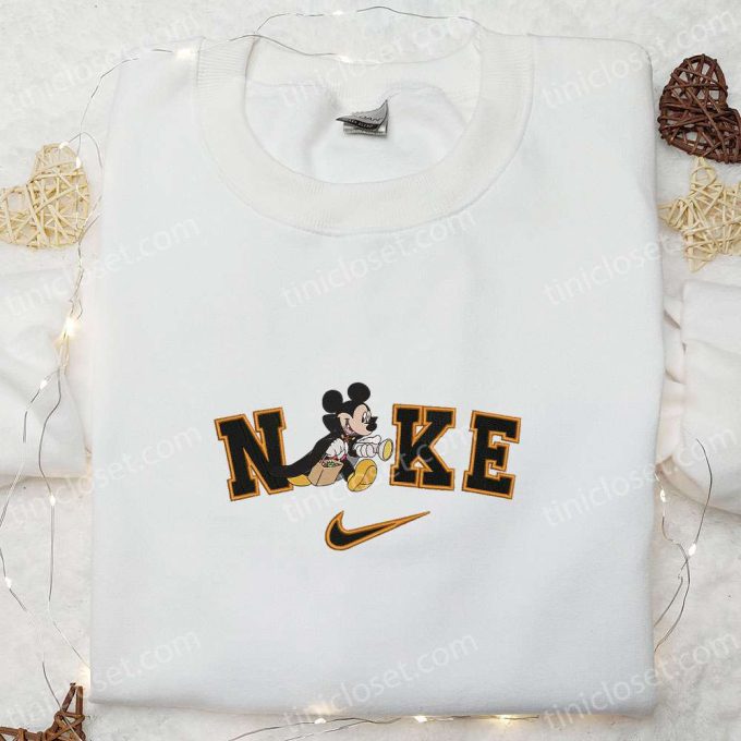 Mickey Mouse x Nike Vampire Costume: Embroidered Shirt Sweatshirt & Hoodie for Halloween Masquerade