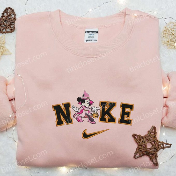 Halloween Vampire Costume: Nike x Minnie Mouse Embroidered Shirt Sweatshirt & Hoodie