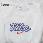 Vintage Custom Nike Embroidered Sweatshirt – Unique Nike Inspired Shirt Perfect Birthday Gift Idea