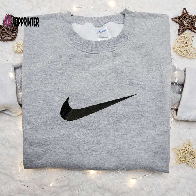 Vintage Custom Swoosh Nike Embroidered Hoodie & Shirt: Best Birthday Gift Ideas