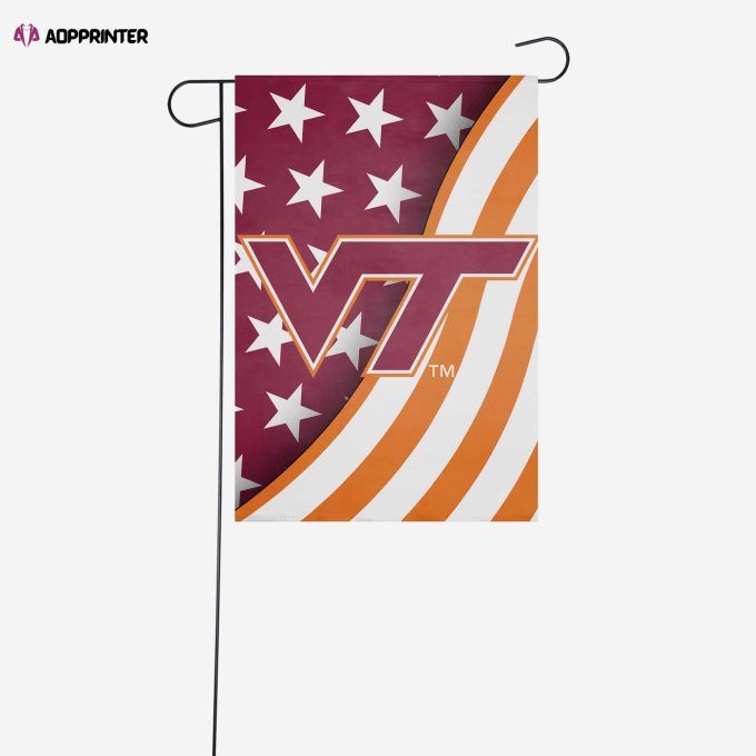 Virginia Tech Hokies Americana Garden Flag – House Flag Home Decor Gift – House Flag Home Decor Gift