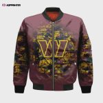 Washington Commanders Bomber Jacket 3D Printed Camouflage Vintage