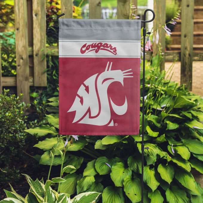 Washington State Cougars Garden Flag – House Flag Home Decor Gift – House Flag Home Decor Gift