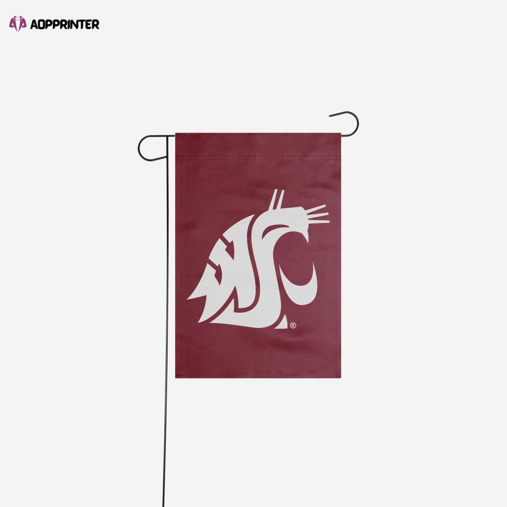 Washington State Cougars Solid Garden Flag – House Flag Home Decor Gift – House Flag Home Decor Gift