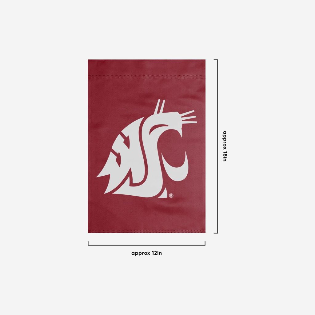 Washington State Cougars Solid Garden Flag – House Flag Home Decor Gift – House Flag Home Decor Gift