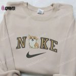 Stylish Welsh Corgi x Nike Embroidered Hoodie & Animal Shirt – Nike Inspired Design