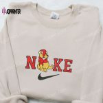 Winnie Pooh Asleep x Nike Christmas Embroidered Sweatshirt: Cartoon Shirt Best Gift Idea