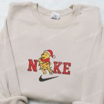 Winnie the Pooh x Nike Christmas Light Sweatshirt: Cartoon Embroidered Shirt Best Gift Ideas