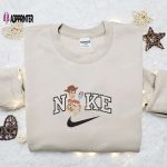 Disney Characters Embroidered Sweatshirt: Woody Hourse x Nike Cartoon Shirt – Perfect Family Gift