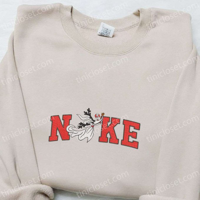 Zero Candy Cane x Nike Embroidered Sweatshirt: Perfect Christmas Gift for Family