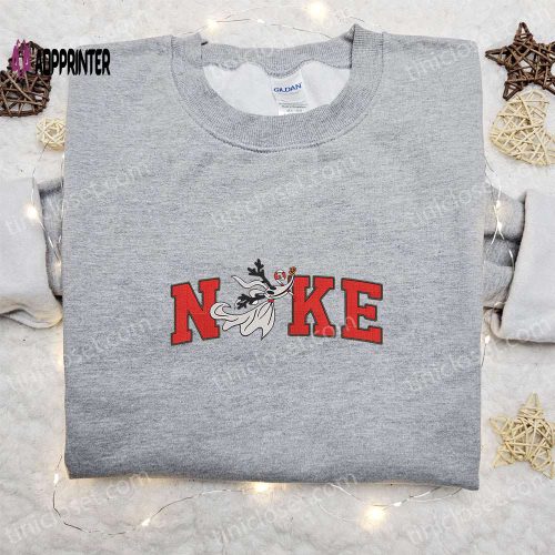 Tinkerbell Halloween x Nike Embroidered Sweatshirt – Disney Characters Shirt Best Halloween Gift Ideas