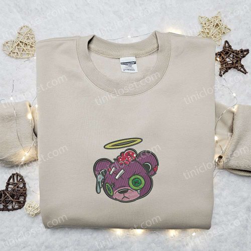 Zombie Teddy Bear Sweatshirt: Halloween Embroidered Hoodie & Best Gift Ideas